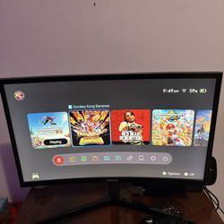 samsung 24 inch CRG5 144hz curved monitor 