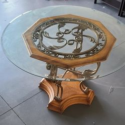 Vintage Dining Table With Chairs