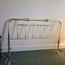 Brass Colored Metal HeadBoard