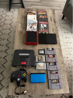 Retro games and consoles with tv for trade