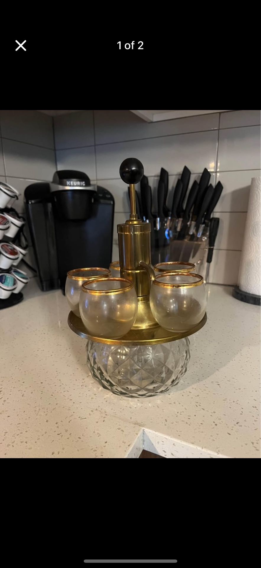 Mid Century Modern Liquor Decanter