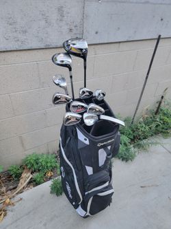 Taylormade R7 Superquad & Burner Golf Club Set Right Handed W/TaylorMade Stand Bag