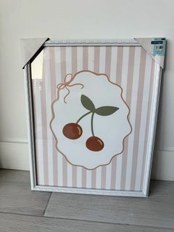 Framed Cherry Wall Art Print 17x21