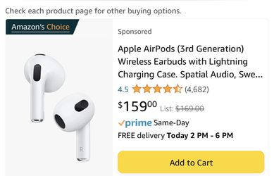 Apple - AirPods (3rd Generation) with Lightning Charging Case