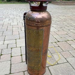 Vintage Fire Extinguisher Lamp