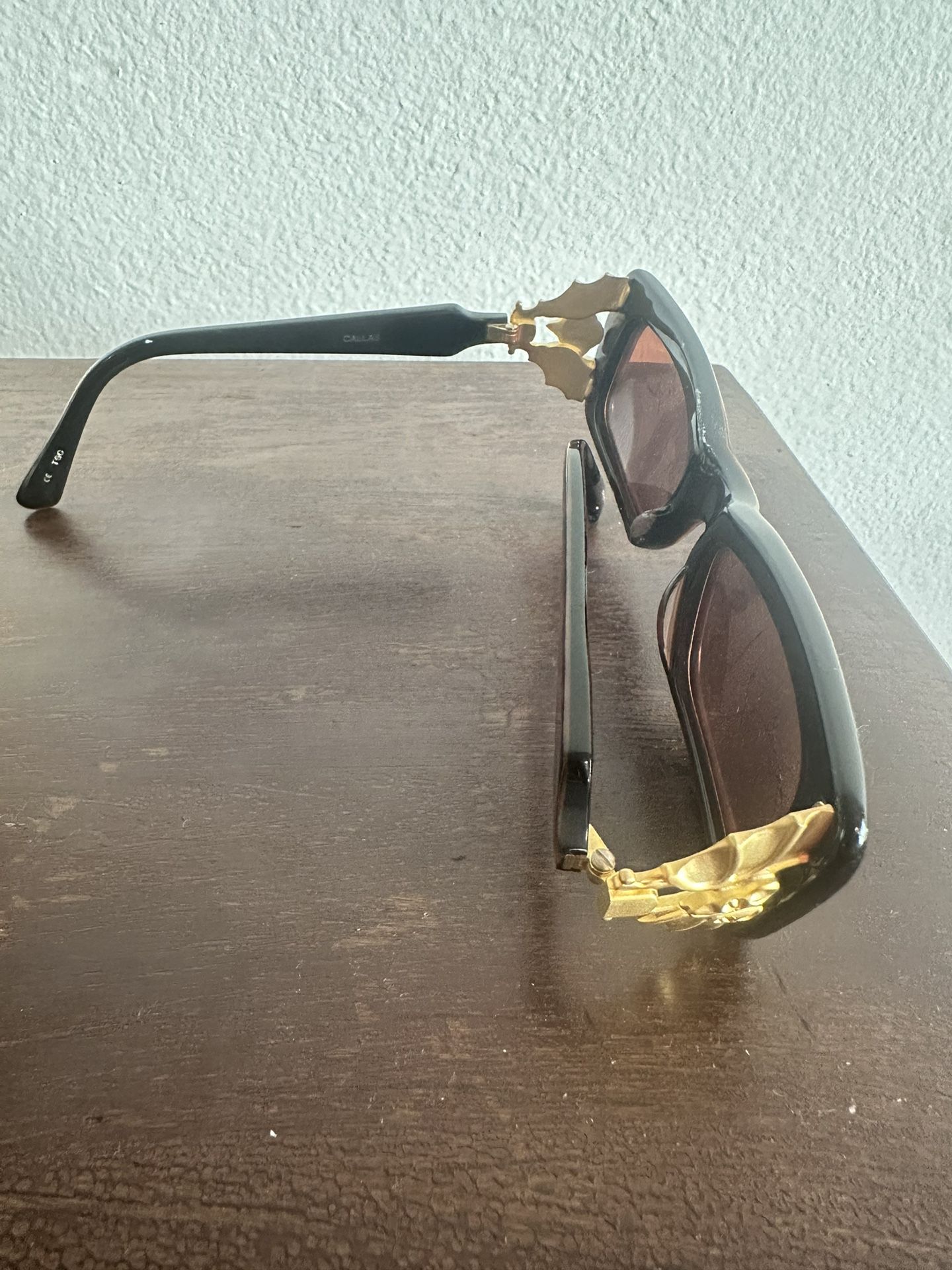 New without tags, Vintage Barry Kieselstein Cord sunglasses. Gold bat on side, Very Rare. Six available
