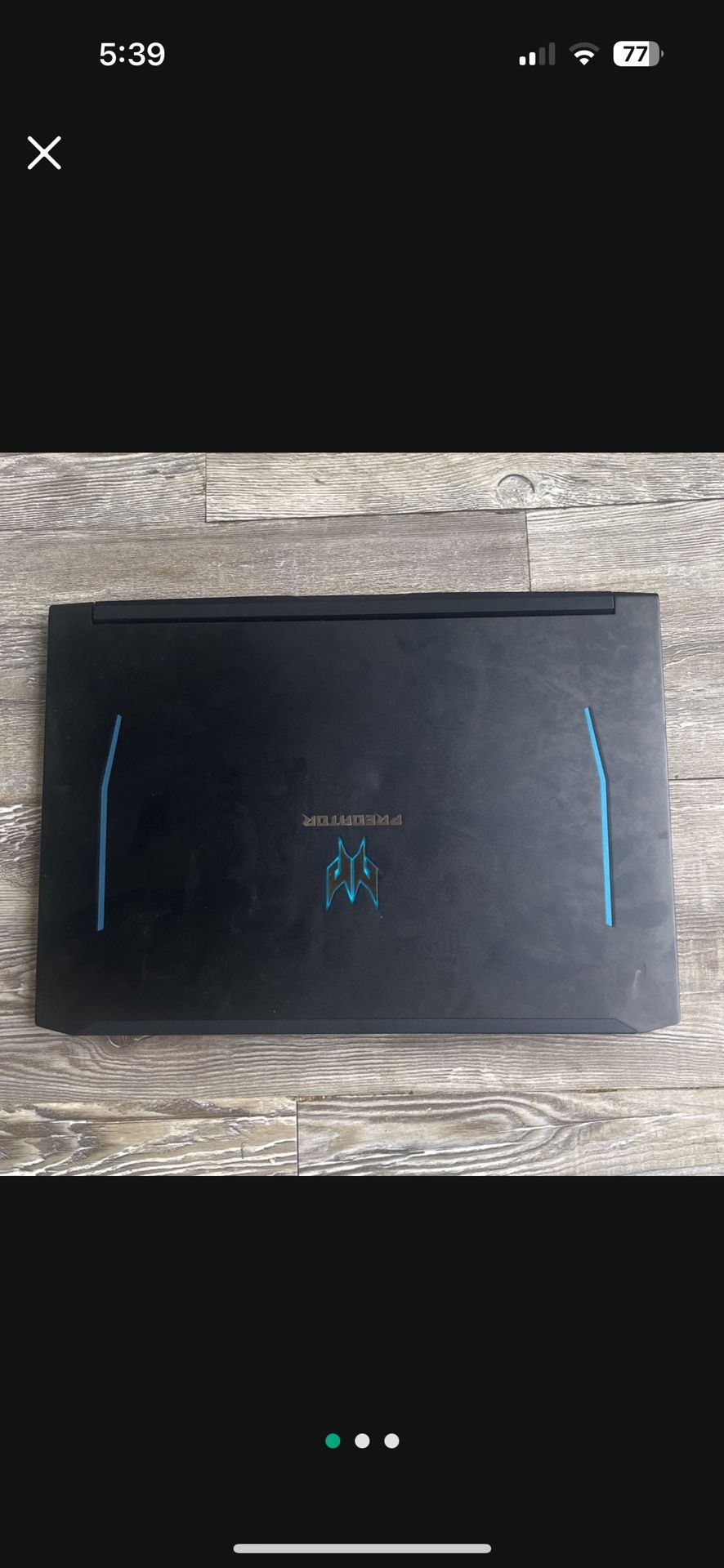 Acer predator helios laptop