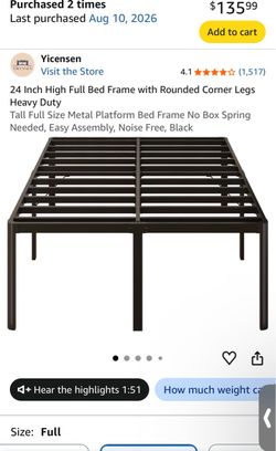 24” Black Raised Bed Frame