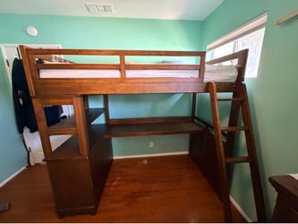 Twin Loft Bed with Desk and Dresser