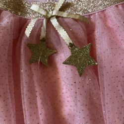 Girls Cynthia Rowley Tutu Tulle Skirt Size 5/6  Pink Gold Glitter Ballerina