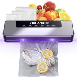 Vacuum Sealer for Food - Food Saver Vacuum Sealer Machine with Bag, Fast-Compact Multi-Functional Strong Suction Automatic Sealing & Dry & Moist Modes