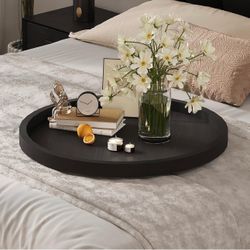 Round Ottoman Tray, 24 inches, New in Box