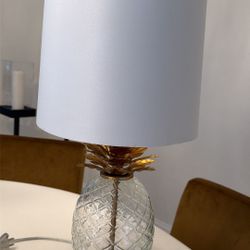 Glass Pineapple Table Lamp