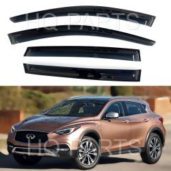 For 17-19 Infiniti QX30 Smoke Window Visor OBO