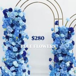Blue Floral Arch