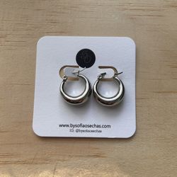 Silver Hoops