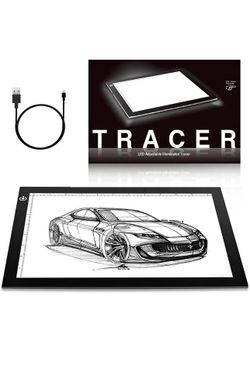 NEW LED Lighted Tracing Pad Adjustable Illumination USB artist light box