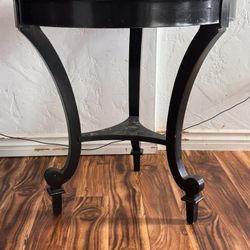 Antique Solid, Wood Black Table