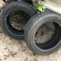 Two free matching tires 215/55/16