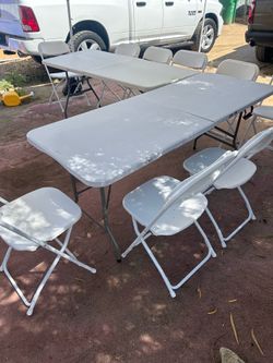 Tables and chairs