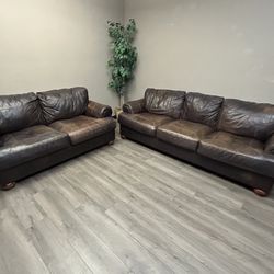 Ashley Leather Couch And Loveseat 
