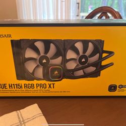 corsair liquid cpu cooler 280mm H115i High-performance New Open Box See Pics