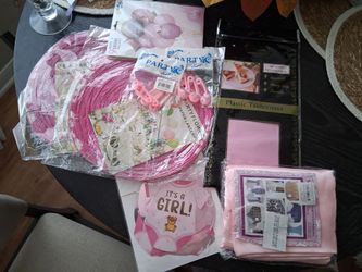 Baby Girl Shower Party Supplies Bundle