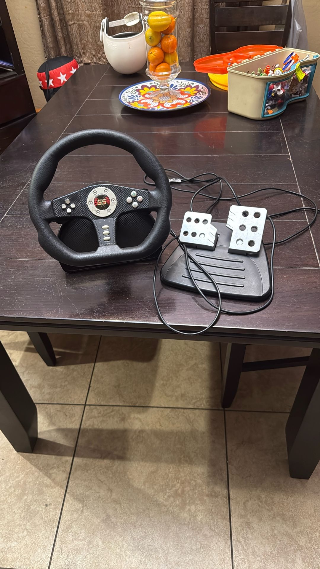Gamestop Racing Steering Wheel And Brakes for The Playstation One