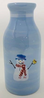 Hartstone Christmas Holiday SnowPeople Snowman Milk Jug Vase Pitcher Carafe Christmas / Xmas