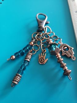 Boho Judaica Purse Charm/Keyring