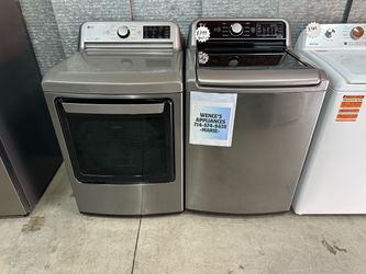 LG TOP LOAD WASHER & GAS DRYER