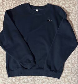 Alo Navy Crewneck Size M $65 **READ DESCRIPTION