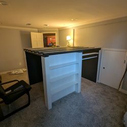 Space Efficiency Queen Loft Bedframe - Has Shelves, Storage, And A Video Game Cave