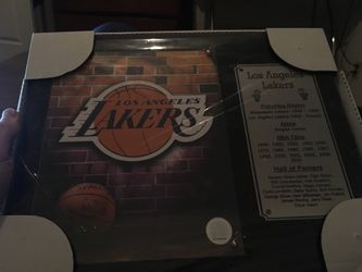Los Angeles Lakers Plaque