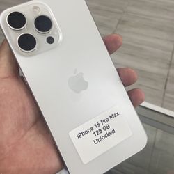 15 Pro Max Unlocked. Cash Or $50 Down W Approval 