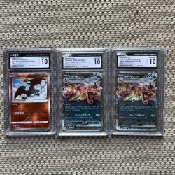 Charizard Graded 10 Cards- Collectible Pokemon Cards