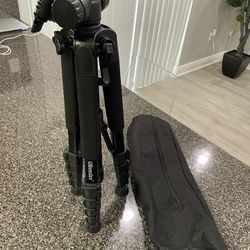 UBeesize 67” Camera Tripod with Travel Bag, Cell Phone Tripod with Bluetooth Remote and Phone Holder, Compatible with All Cameras, Cell Phones, Projec