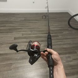 Penn Fierce III 10’  2 Pieces Heavy Fast Rod With 8k Penn Fierce III Reel, With 350 Yds Of 65 Pound Braid Power Pro.