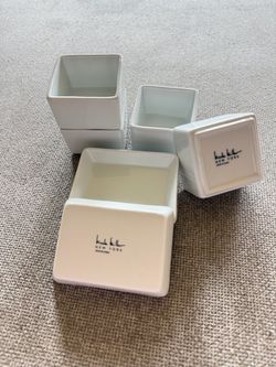 Nicole Miller New York | White Ceramic Serving Dishes - Set of 7