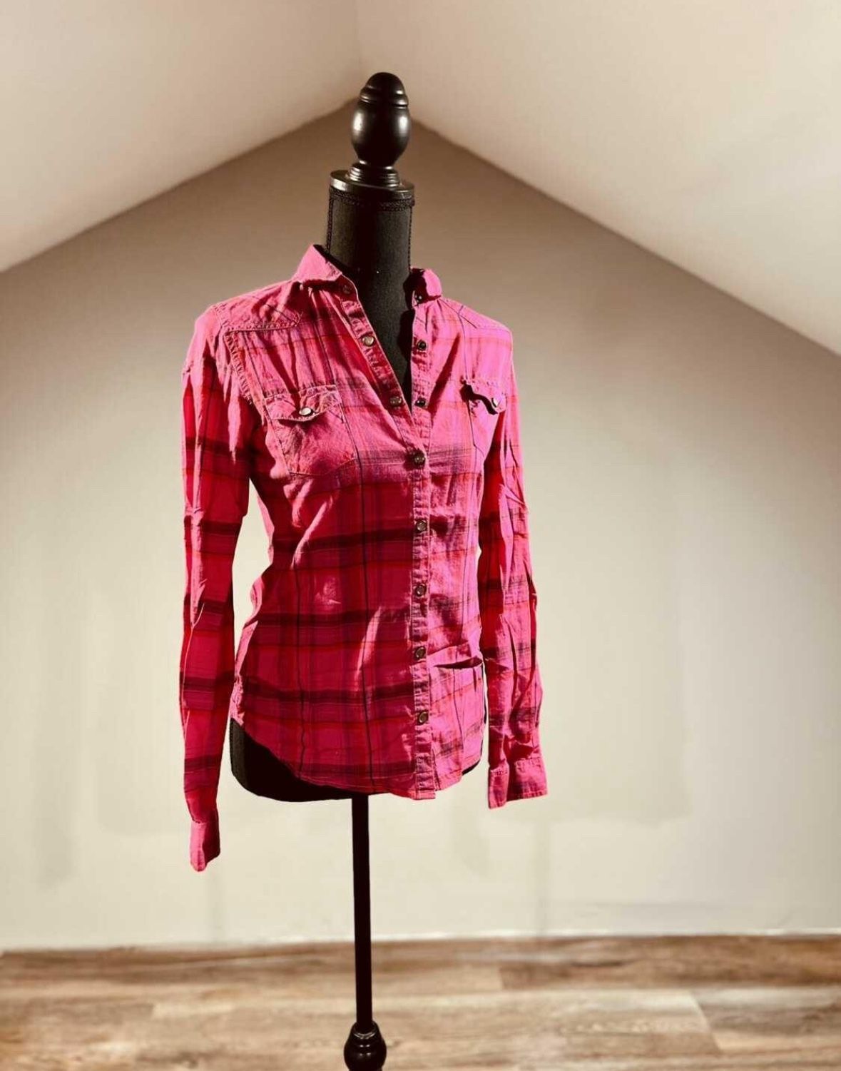 Plaid Long Sleeve - XS