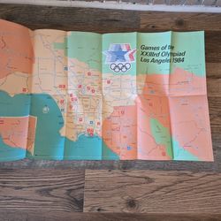 1984 Olympic Map