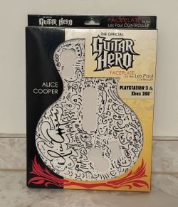 Limited Edition Alice Cooper Guitar Hero Controller Faceplate Xbox PlayStation