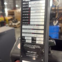 Electric Pallet Jack Big Joe
