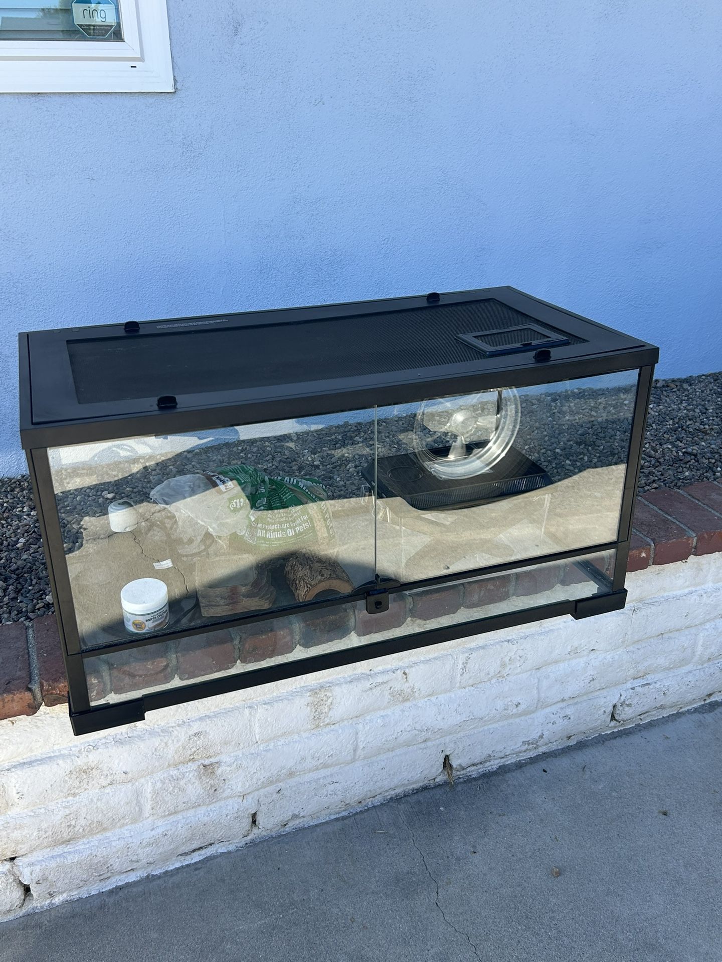 Reptile Enclosure 40 Gallon Front Opening Terrarium