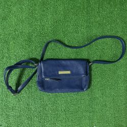 Liz Claiborne Navy leather crossbody bag 