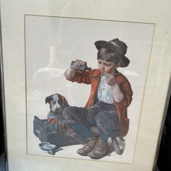 “Sick Puppy” Norman Rockwell Print 