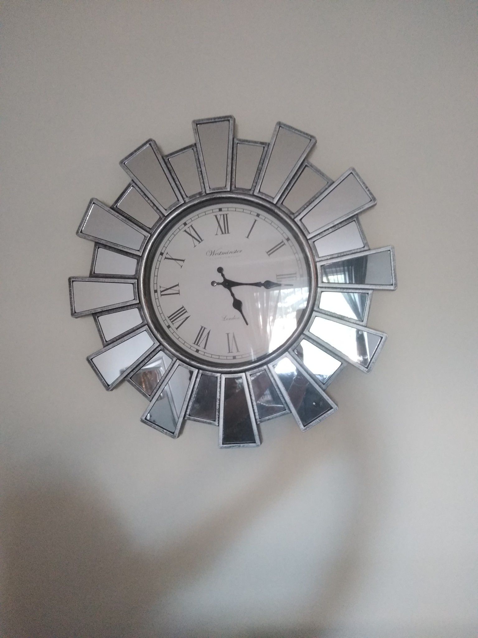 Mirrored Wall Clock