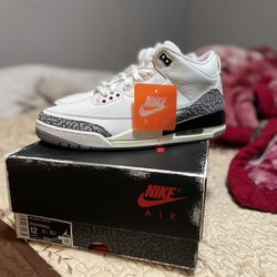 Air Jordan Retro 3 Reimagined White Cement Size:12