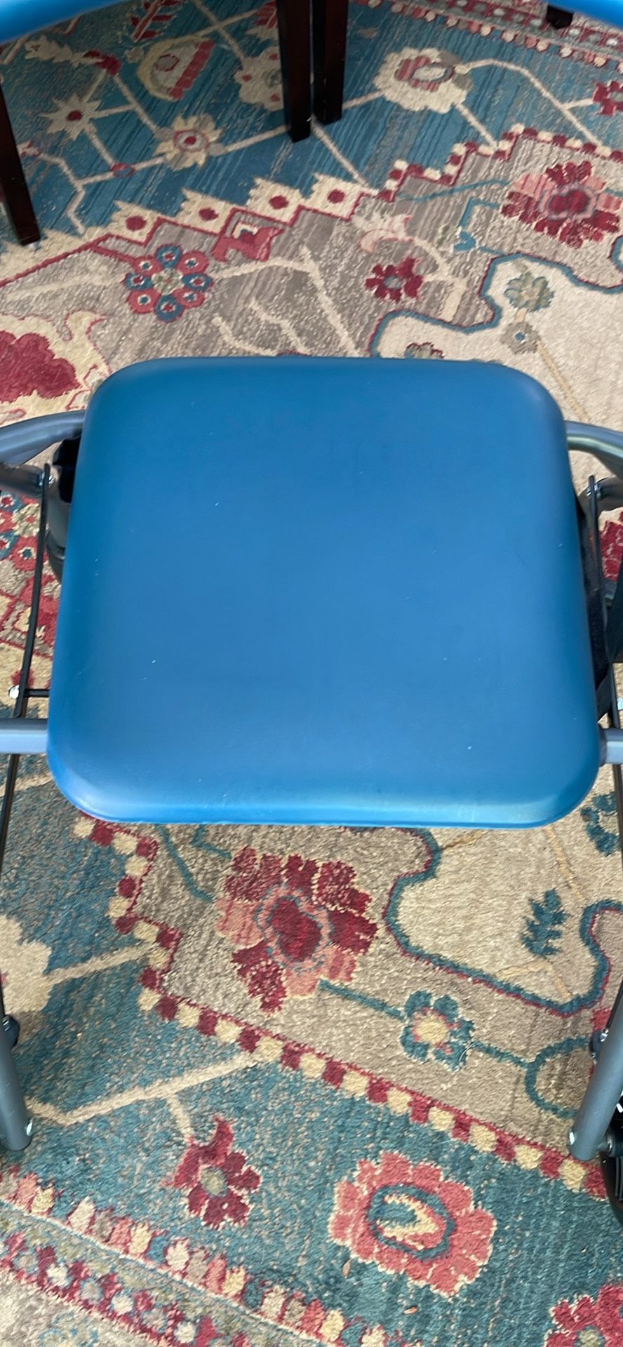 Walker With Brakes Seat With Storage