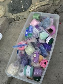 80+ Pieces of Yarn & Crochet Thread